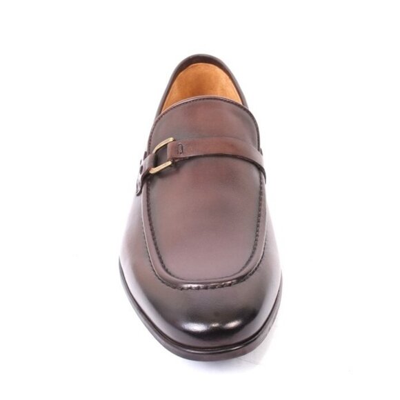 ROBERTO SERPENTINI 9210a Brown Leather Moccasins Loafers Shoes main image 5